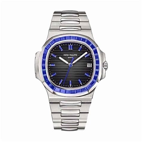 patek philippe 5711/111p nautilus blue sapphire bezel|patek philippe nautilus reference 5711.